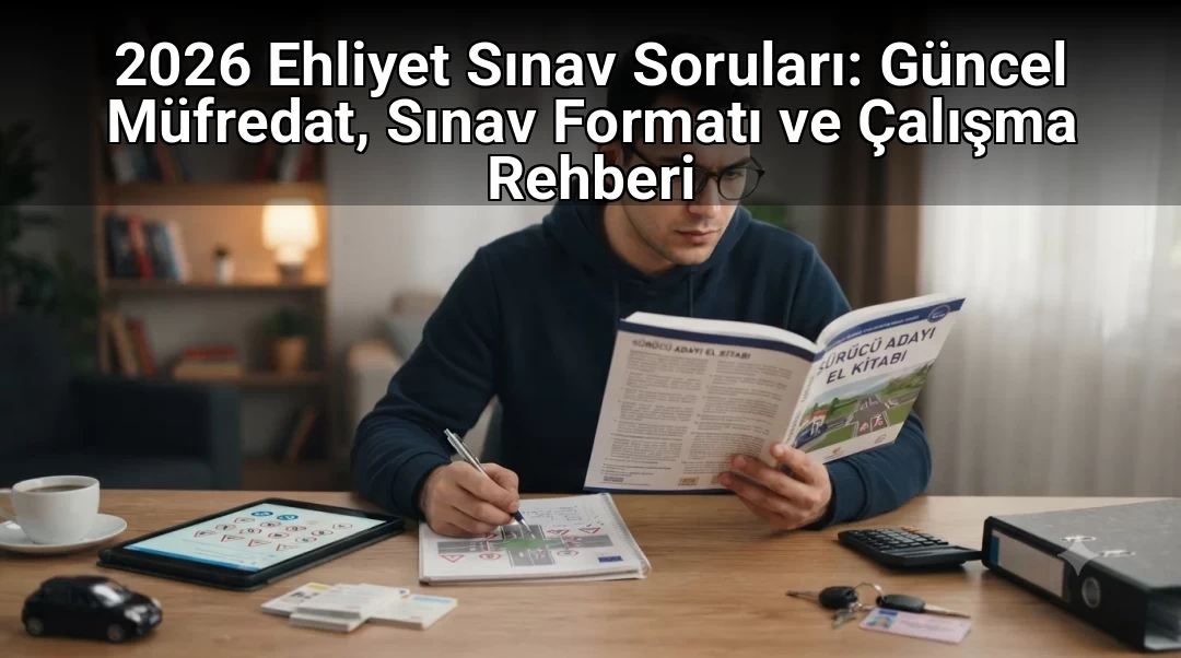2026 Ehliyet Sınav Soruları: Güncel Müfredat, Sınav Formatı ve Çalışma Rehberi